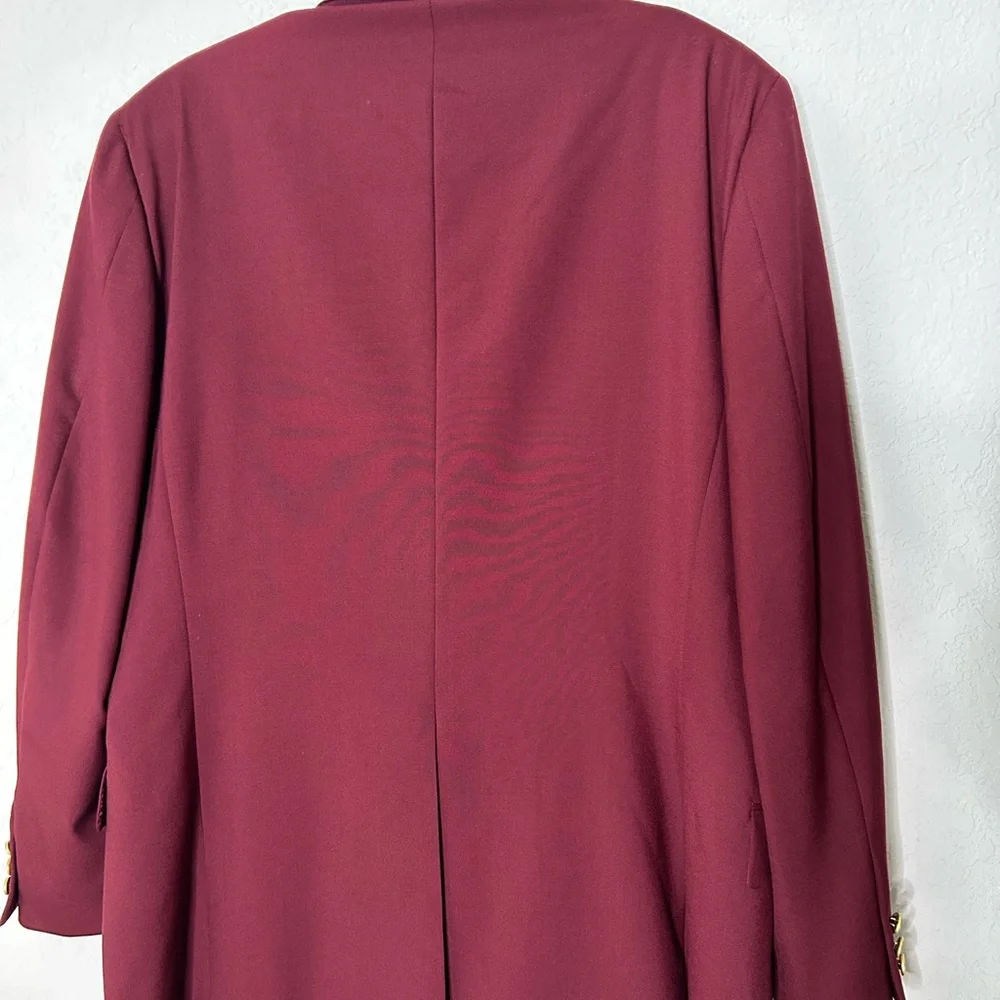Bobby Jones golf sport coat size 44 cranberry - Picture 8 of 12